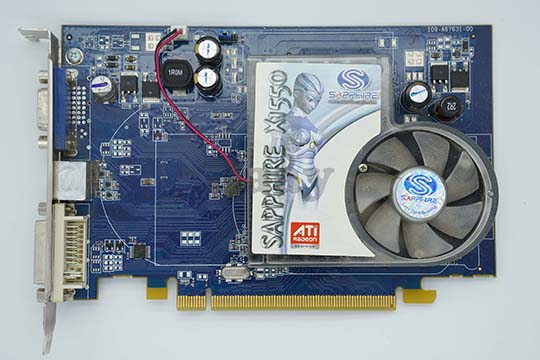 蓝宝石SAPPHIRE Radeon X1550 512MB 显示卡（ATI Radeon X1550芯片）